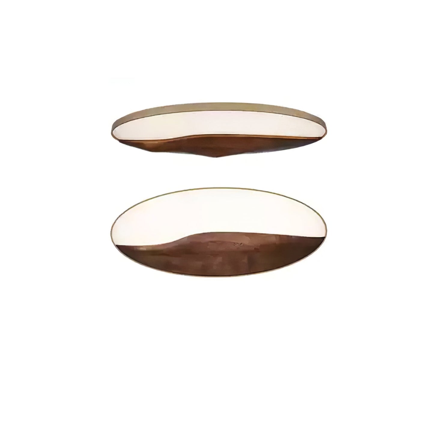 Half-Mountain Ceiling Lamp | Wood, Metal, Acrylic | White Shade
