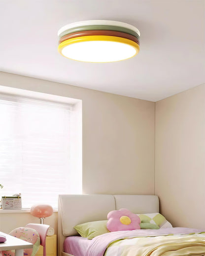 Color Stack Ceiling Lamp | Acrylic & Metal | White, Green, Red, Yellow