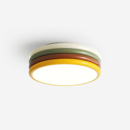 Color Stack Ceiling Lamp | Acrylic & Metal | White, Green, Red, Yellow