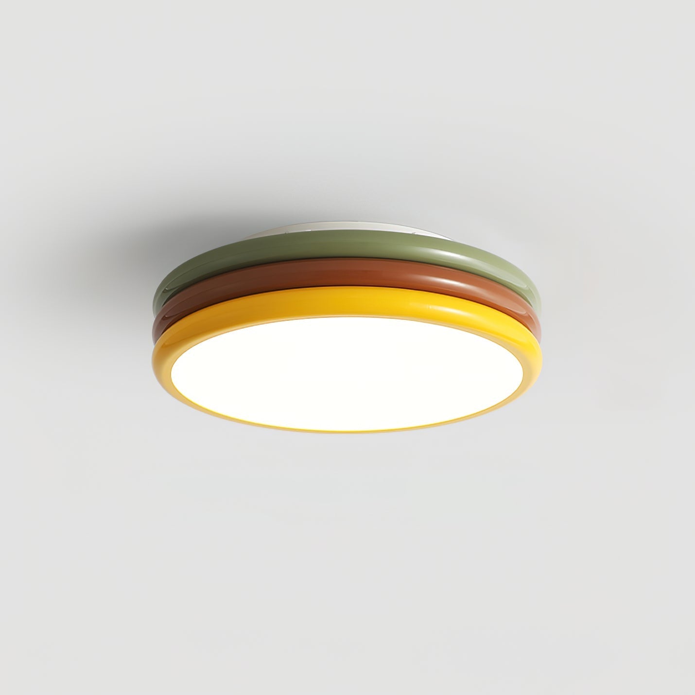 Color Stack Ceiling Lamp | Acrylic & Metal | White, Green, Red, Yellow
