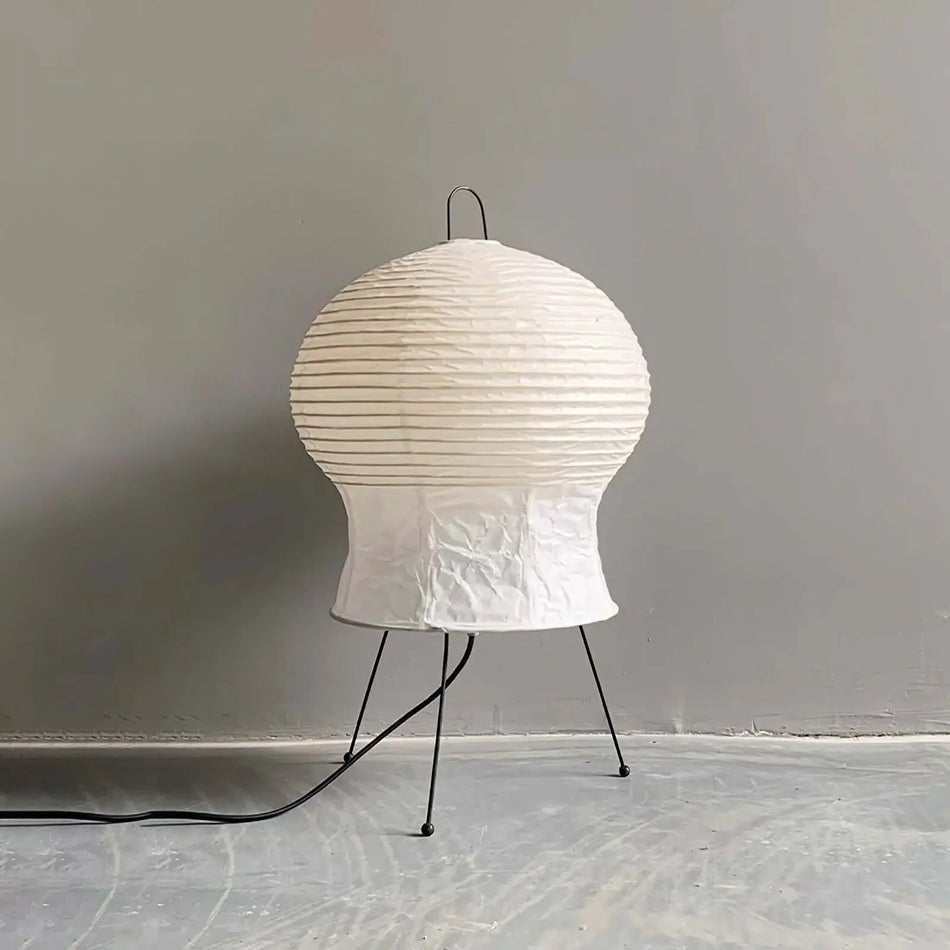 Hana Washi Table Lamp | Rice Paper & Metal | White