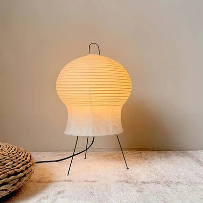 Hana Washi Table Lamp | Rice Paper & Metal | White