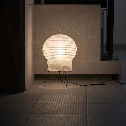 Hana Washi Table Lamp | Rice Paper & Metal | White