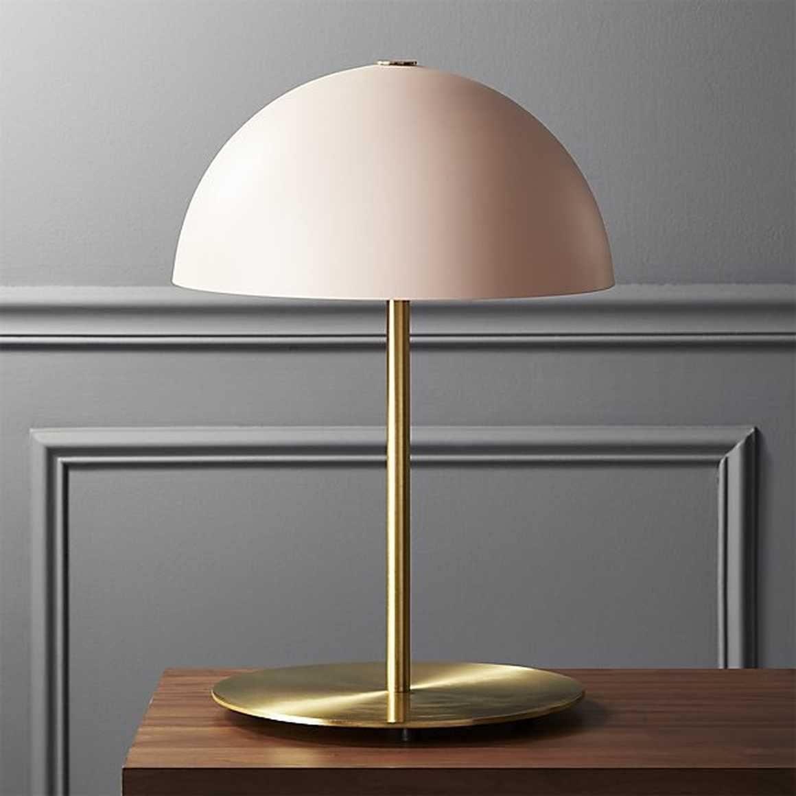 Hanna Table Lamp | Modern Dome Design | Pink Acrylic Shade
