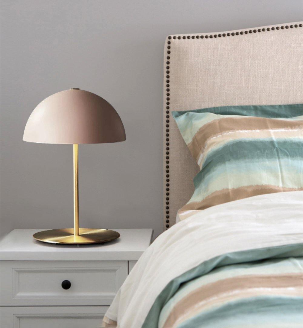 Hanna Table Lamp | Modern Dome Design | Pink Acrylic Shade