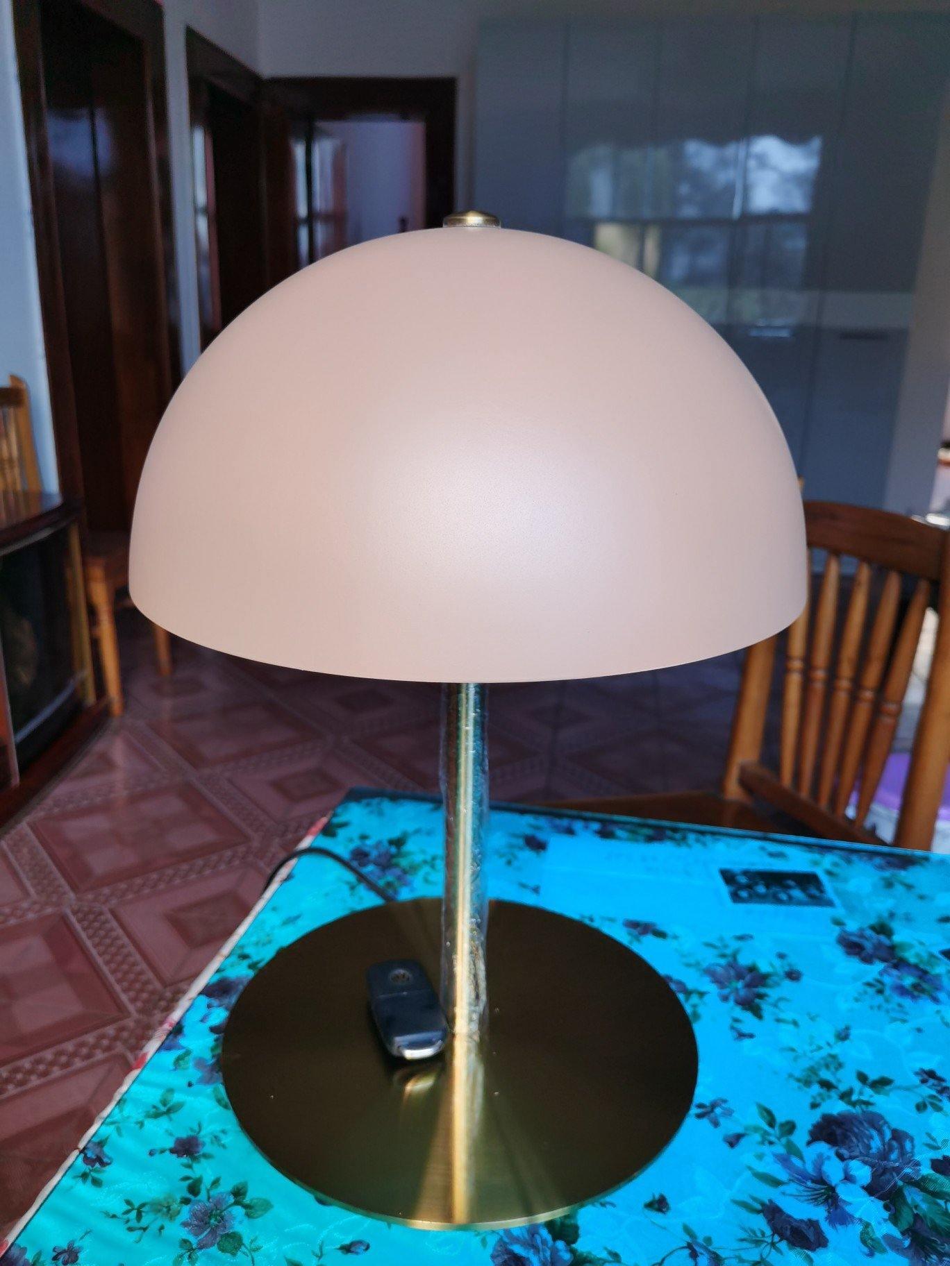 Hanna Table Lamp | Modern Dome Design | Pink Acrylic Shade