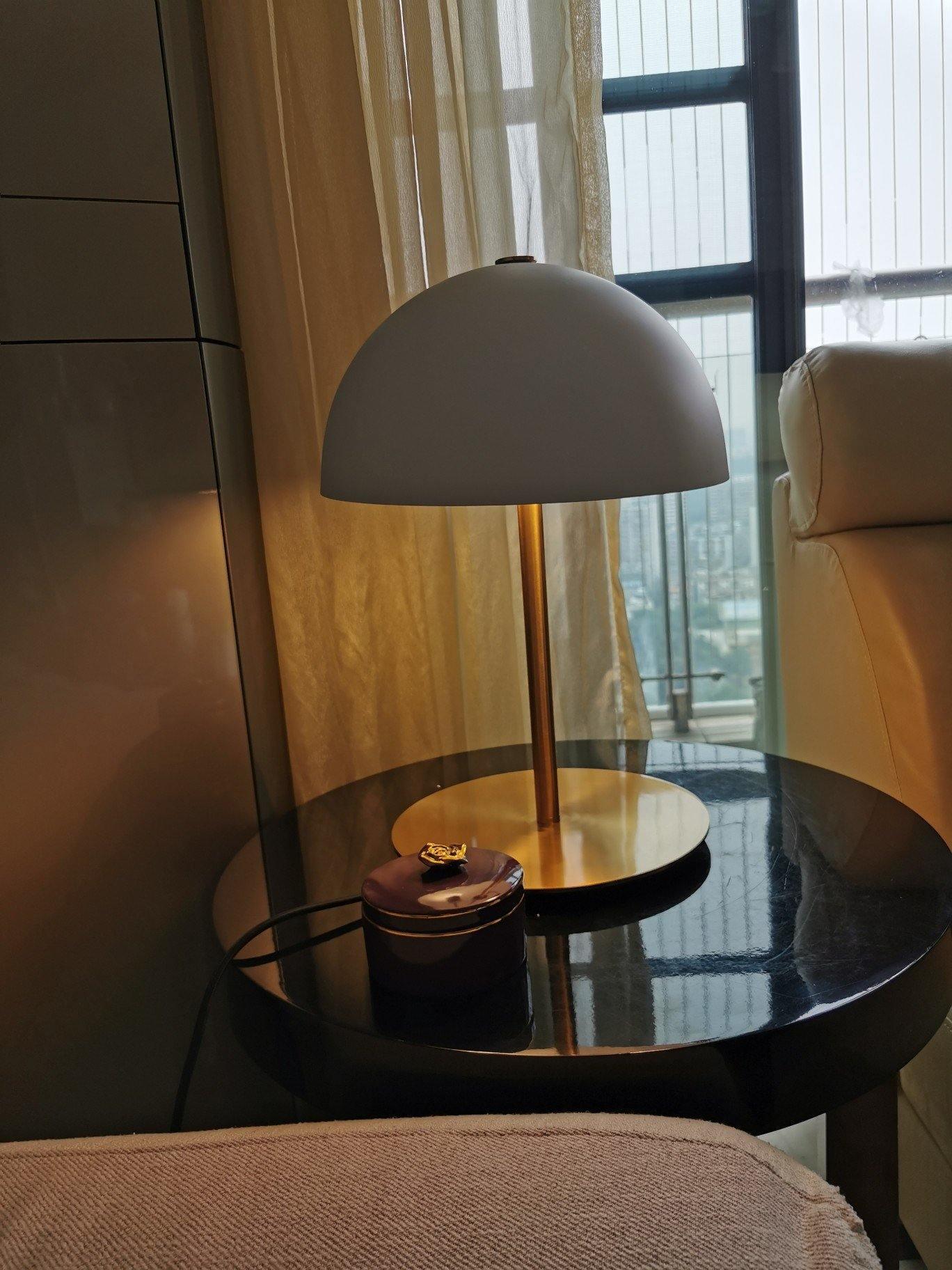 Hanna Table Lamp | Modern Dome Design | Pink Acrylic Shade