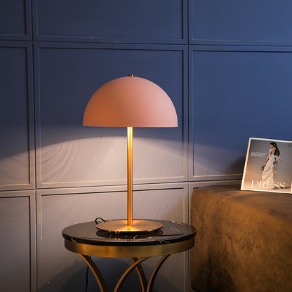 Hanna Table Lamp | Modern Dome Design | Pink Acrylic Shade