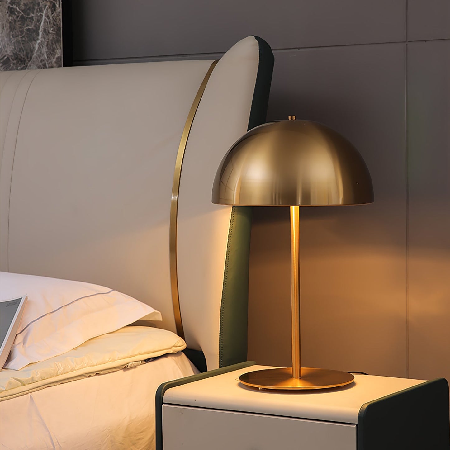 Hanna Table Lamp | Modern Dome Design | Pink Acrylic Shade