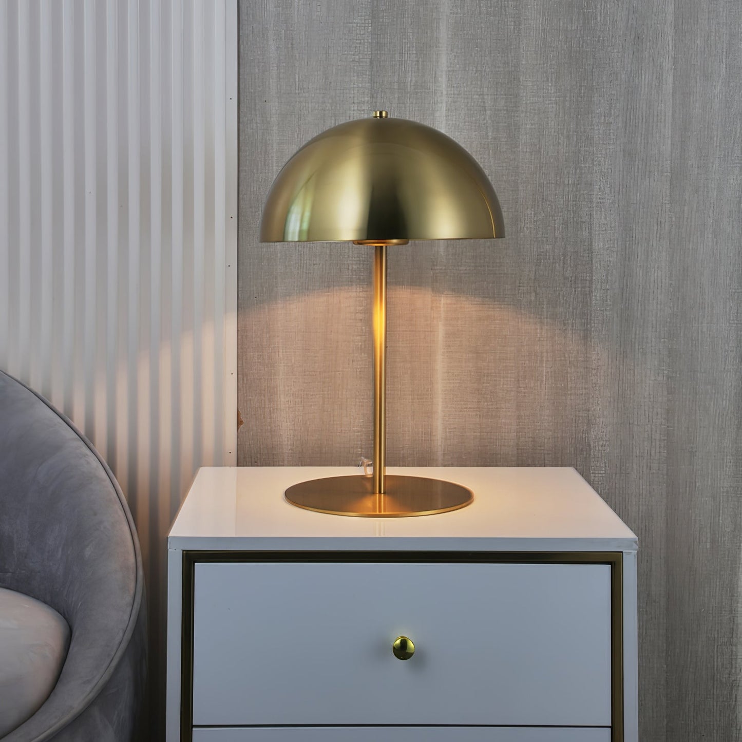 Hanna Table Lamp | Modern Dome Design | Pink Acrylic Shade