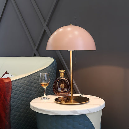 Hanna Table Lamp | Modern Dome Design | Pink Acrylic Shade