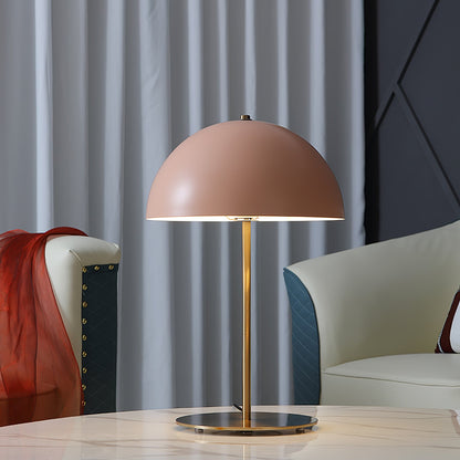 Hanna Table Lamp | Modern Dome Design | Pink Acrylic Shade