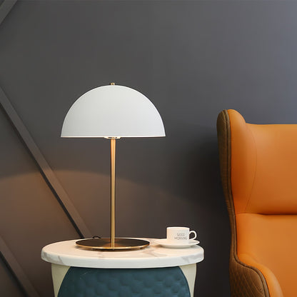 Hanna Table Lamp | Modern Dome Design | Pink Acrylic Shade