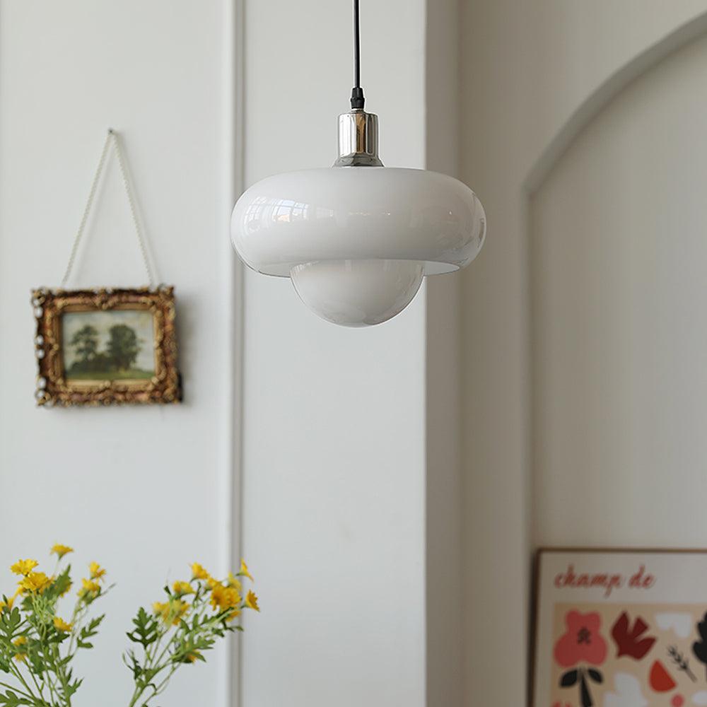 Harvey Pendant Lamp | Chrome Metal & Plexiglass | Vintage Design