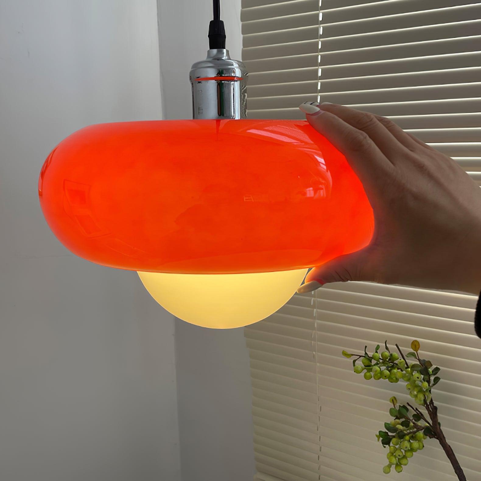 Harvey Pendant Lamp | Chrome Metal & Plexiglass | Vintage Design