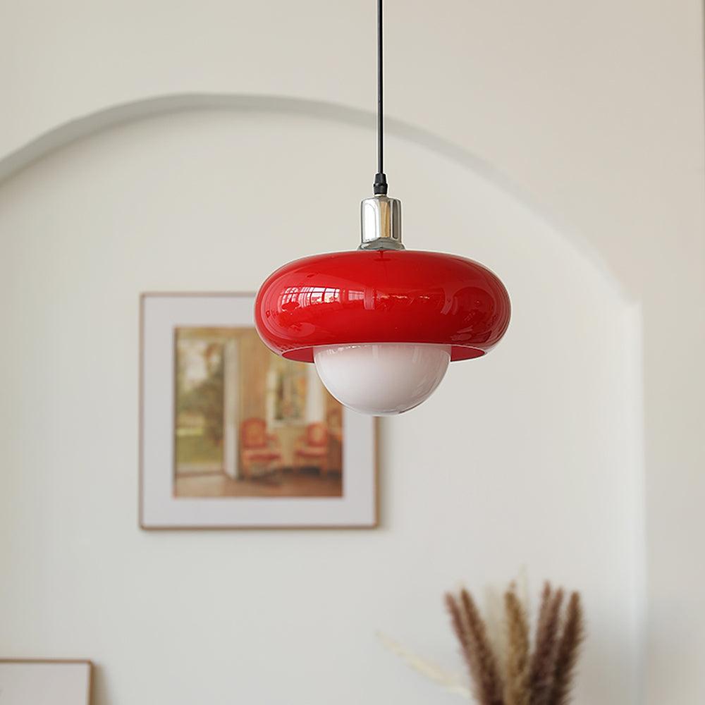 Harvey Pendant Lamp | Chrome Metal & Plexiglass | Vintage Design
