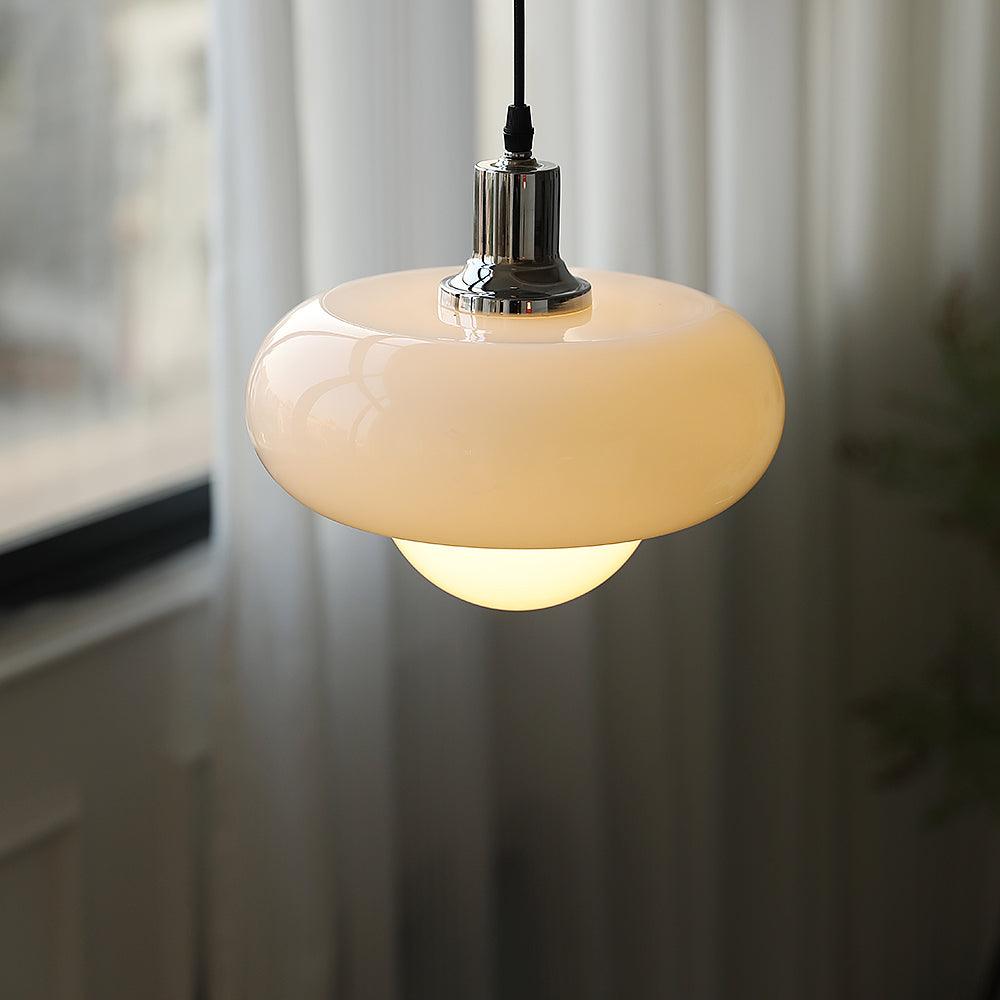 Harvey Pendant Lamp | Chrome Metal & Plexiglass | Vintage Design