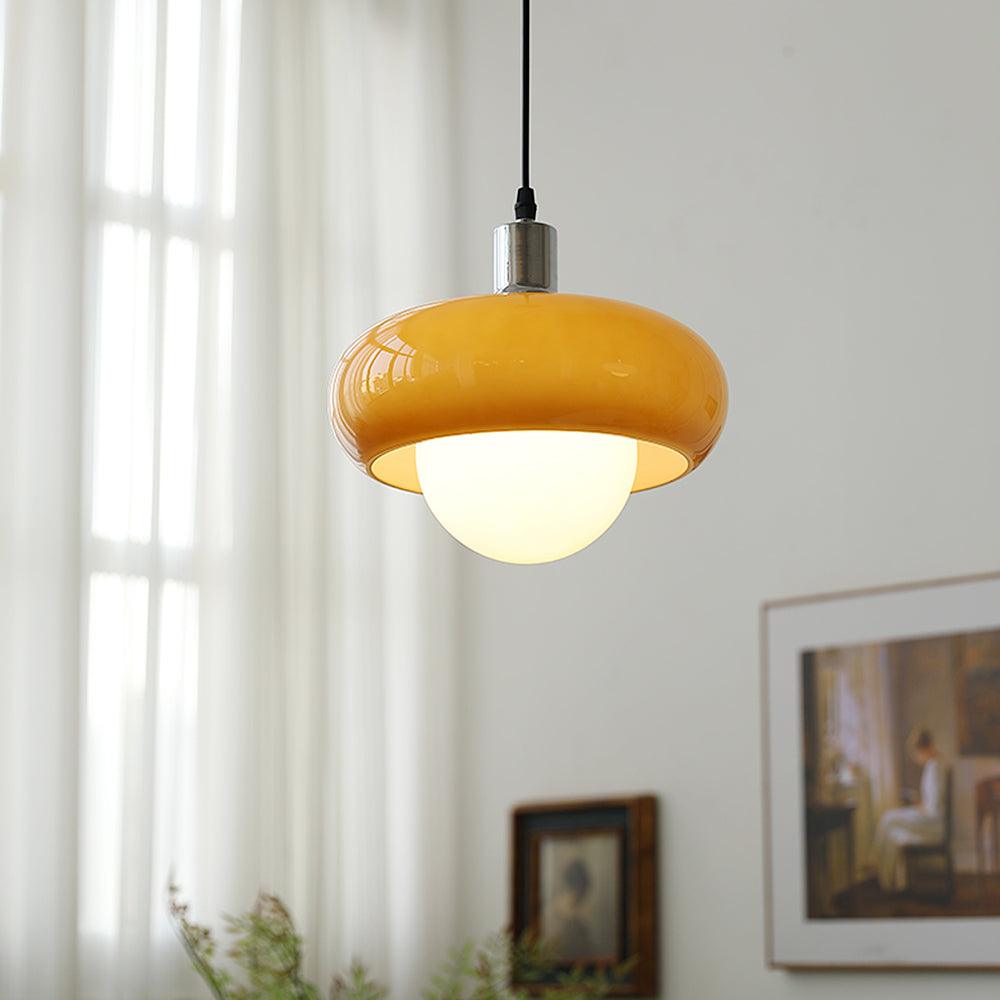 Harvey Pendant Lamp | Chrome Metal & Plexiglass | Vintage Design