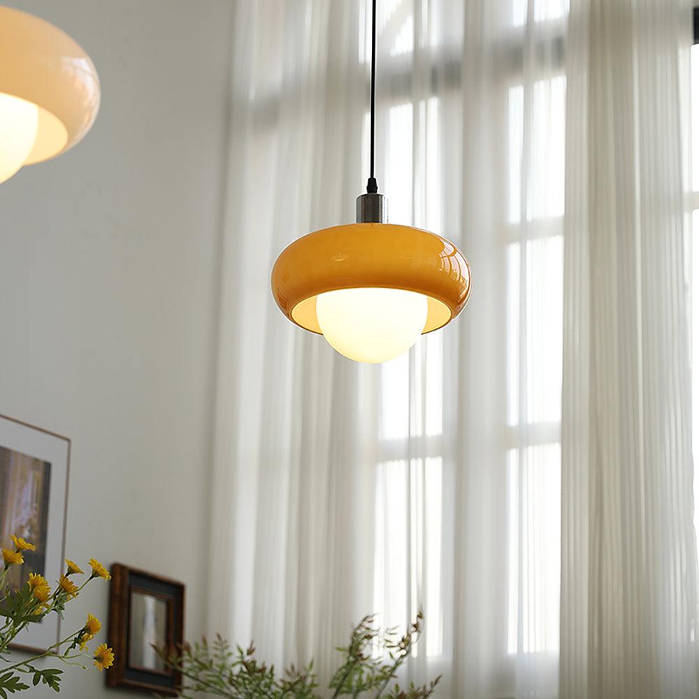 Harvey Pendant Lamp | Chrome Metal & Plexiglass | Vintage Design