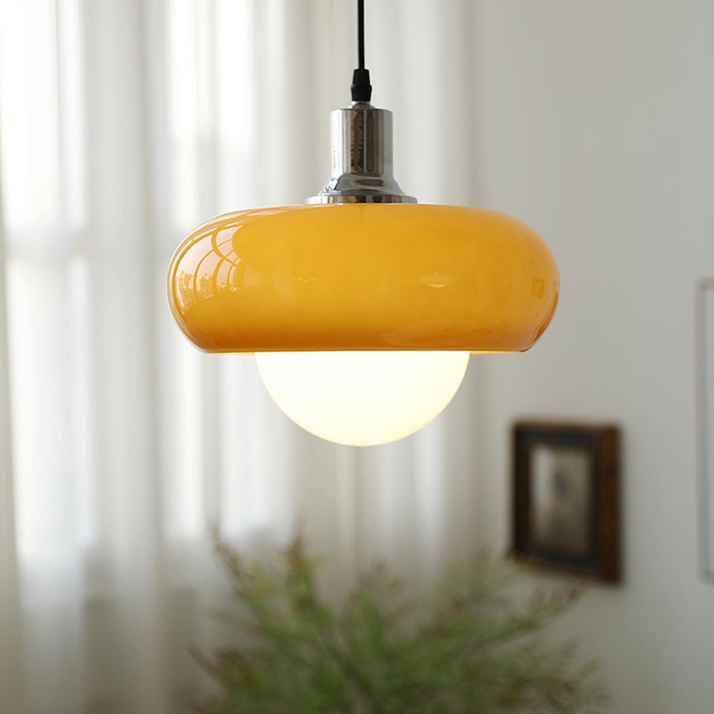 Harvey Pendant Lamp | Chrome Metal & Plexiglass | Vintage Design