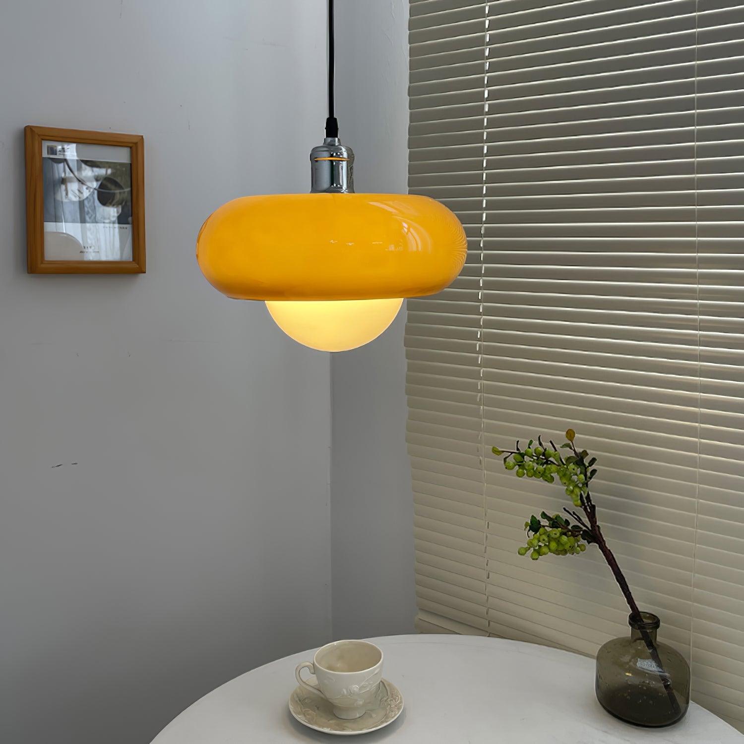 Harvey Pendant Lamp | Chrome Metal & Plexiglass | Vintage Design