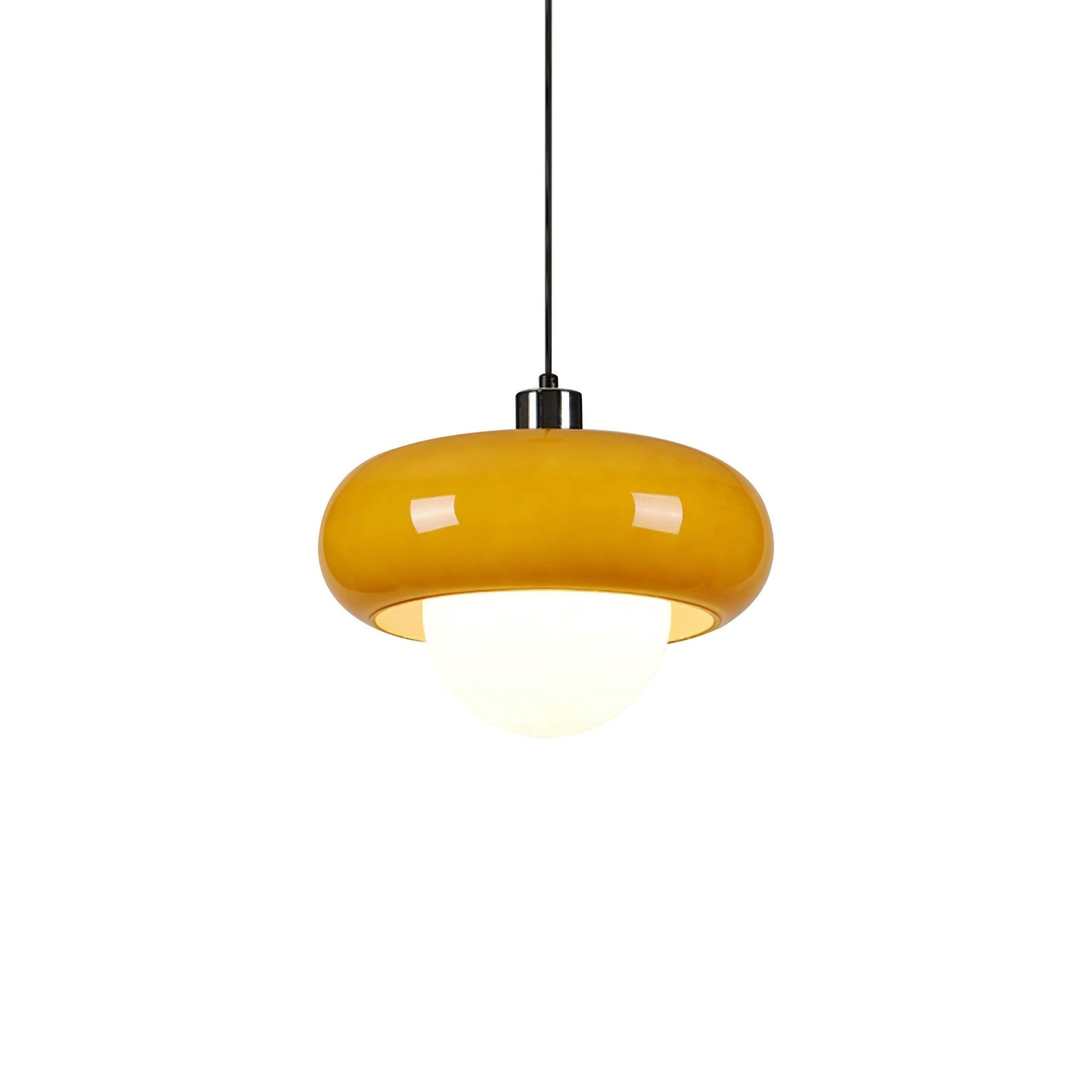 Harvey Pendant Lamp | Chrome Metal & Plexiglass | Vintage Design