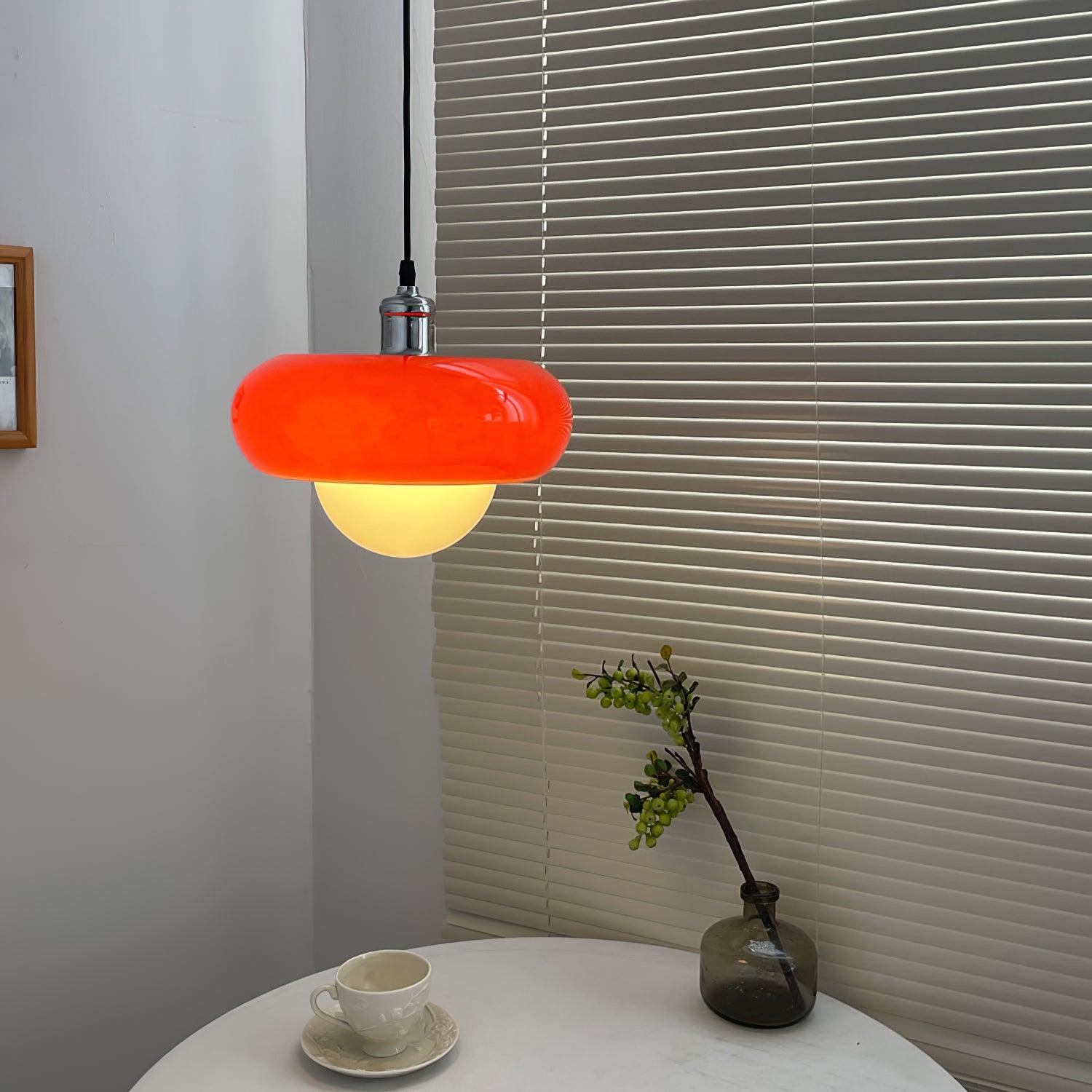 Harvey Pendant Lamp | Chrome Metal & Plexiglass | Vintage Design