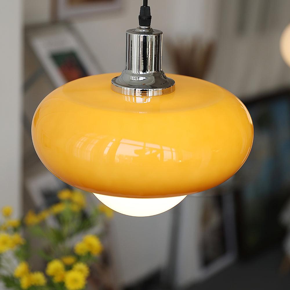 Harvey Pendant Lamp | Chrome Metal & Plexiglass | Vintage Design