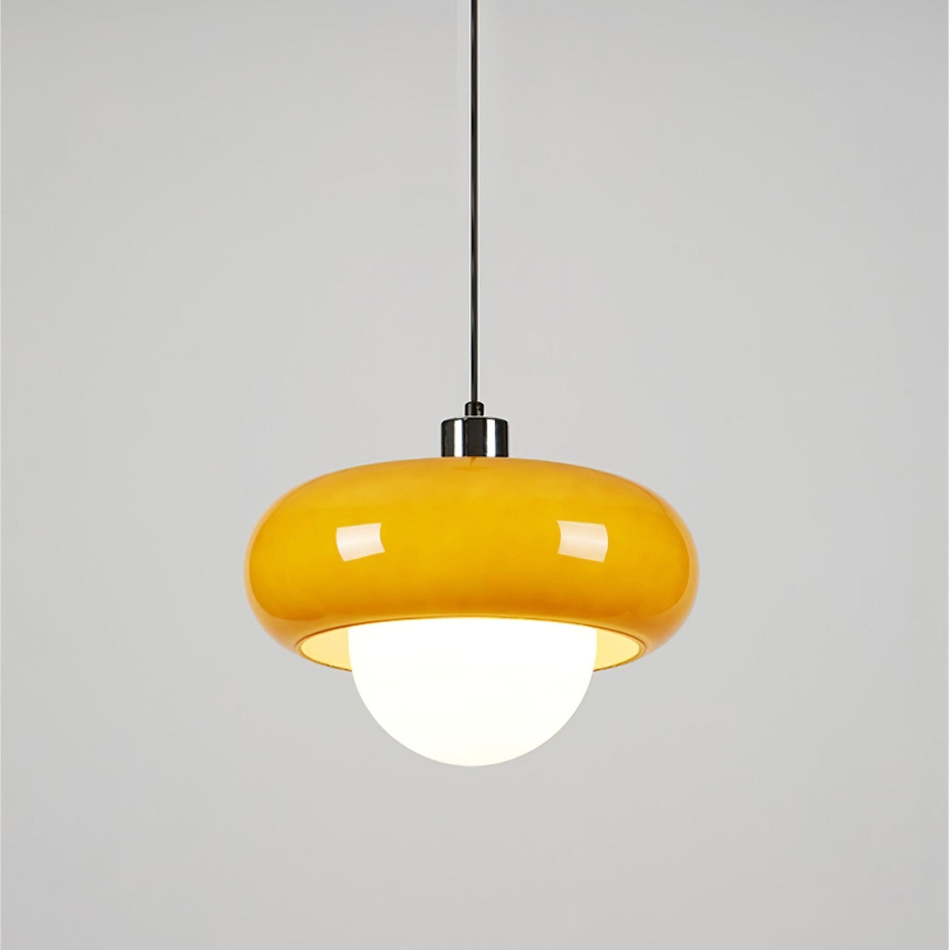 Harvey Pendant Lamp | Chrome Metal & Plexiglass | Vintage Design