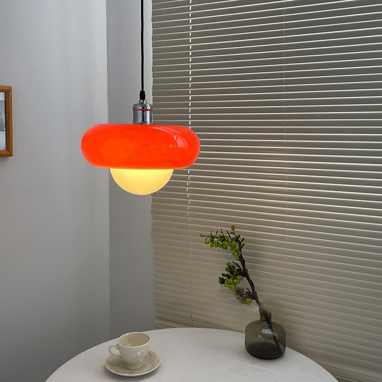 Harvey Pendant Lamp | Chrome Metal & Plexiglass | Vintage Design