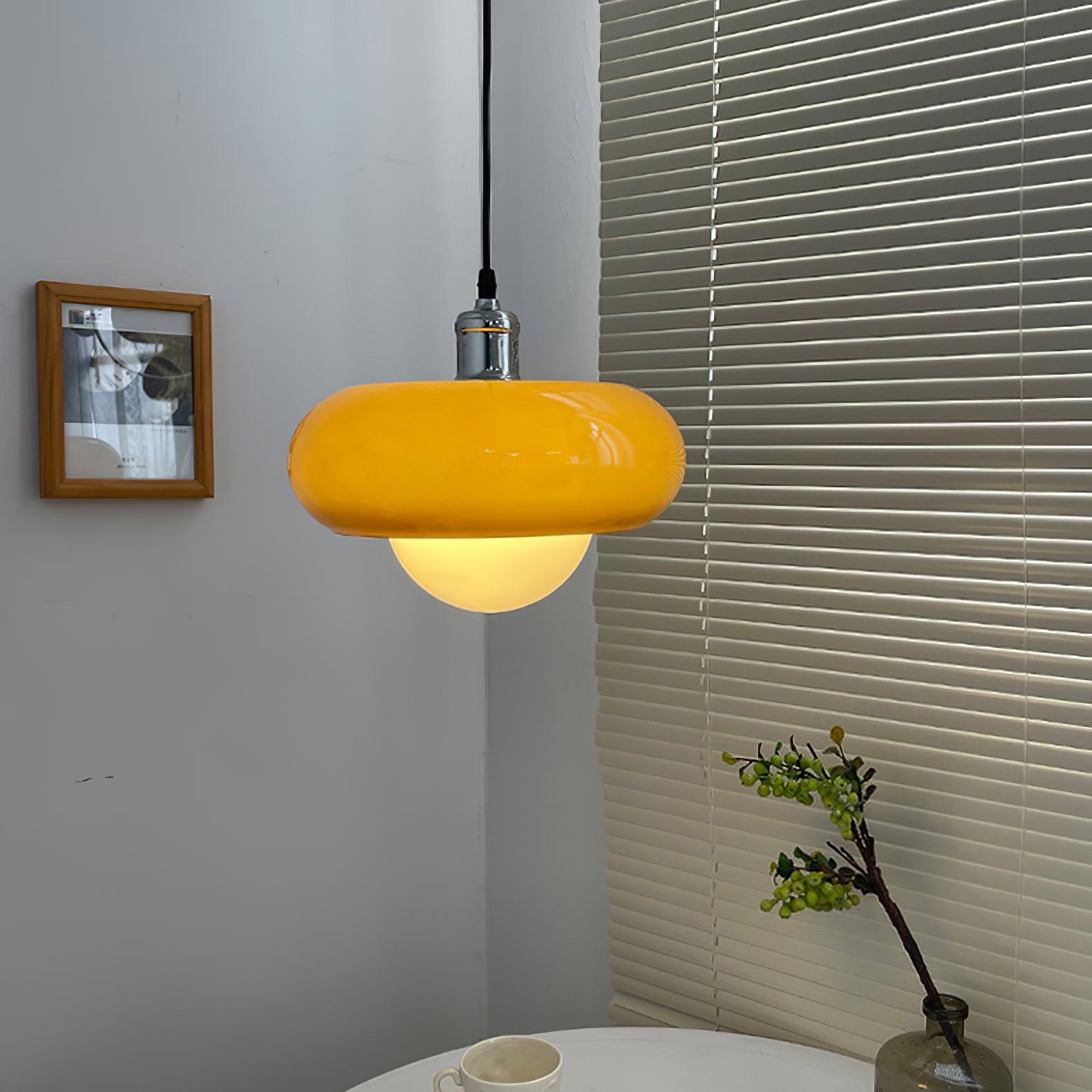 Harvey Pendant Lamp | Chrome Metal & Plexiglass | Vintage Design