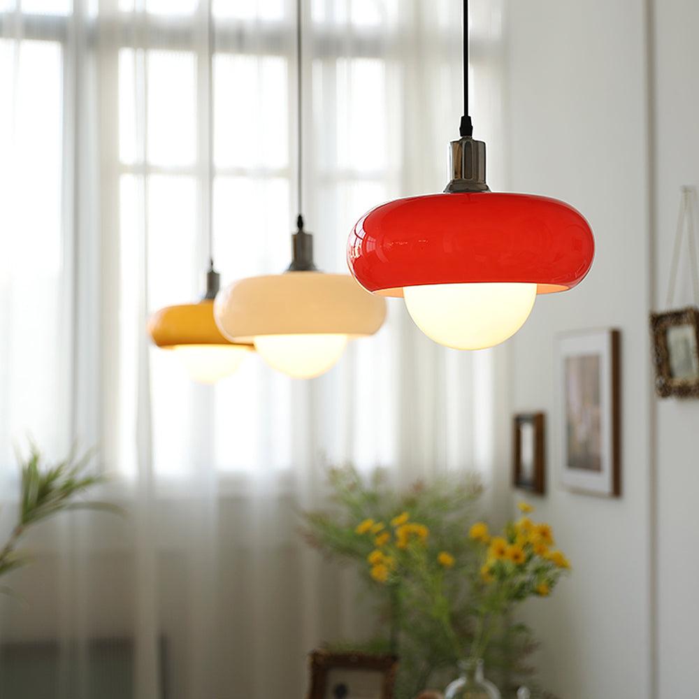 Harvey Pendant Lamp | Chrome Metal & Plexiglass | Vintage Design