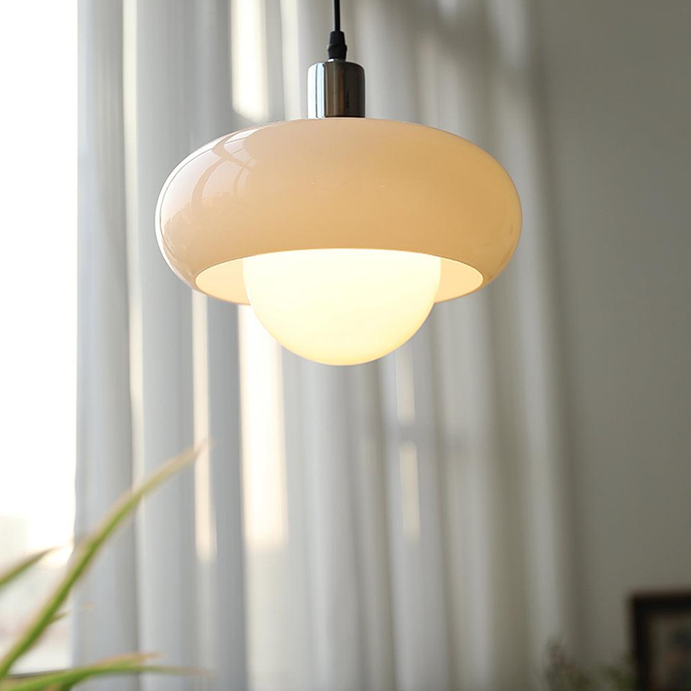 Harvey Pendant Lamp | Chrome Metal & Plexiglass | Vintage Design