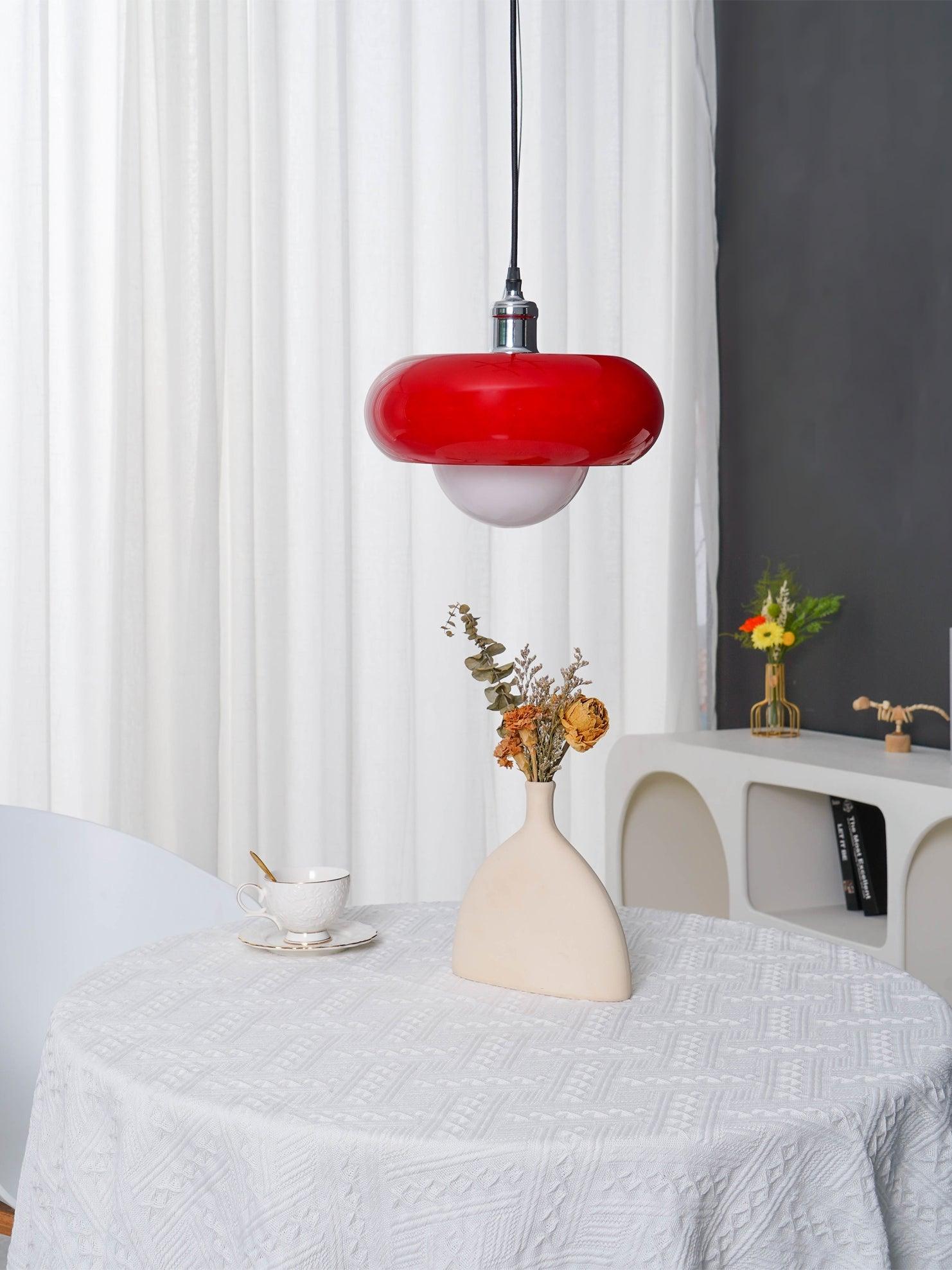 Harvey Pendant Lamp | Chrome Metal & Plexiglass | Vintage Design