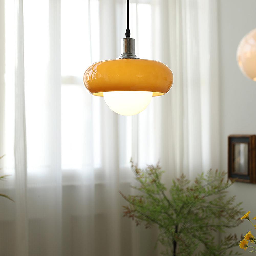 Harvey Pendant Lamp | Chrome Metal & Plexiglass | Vintage Design