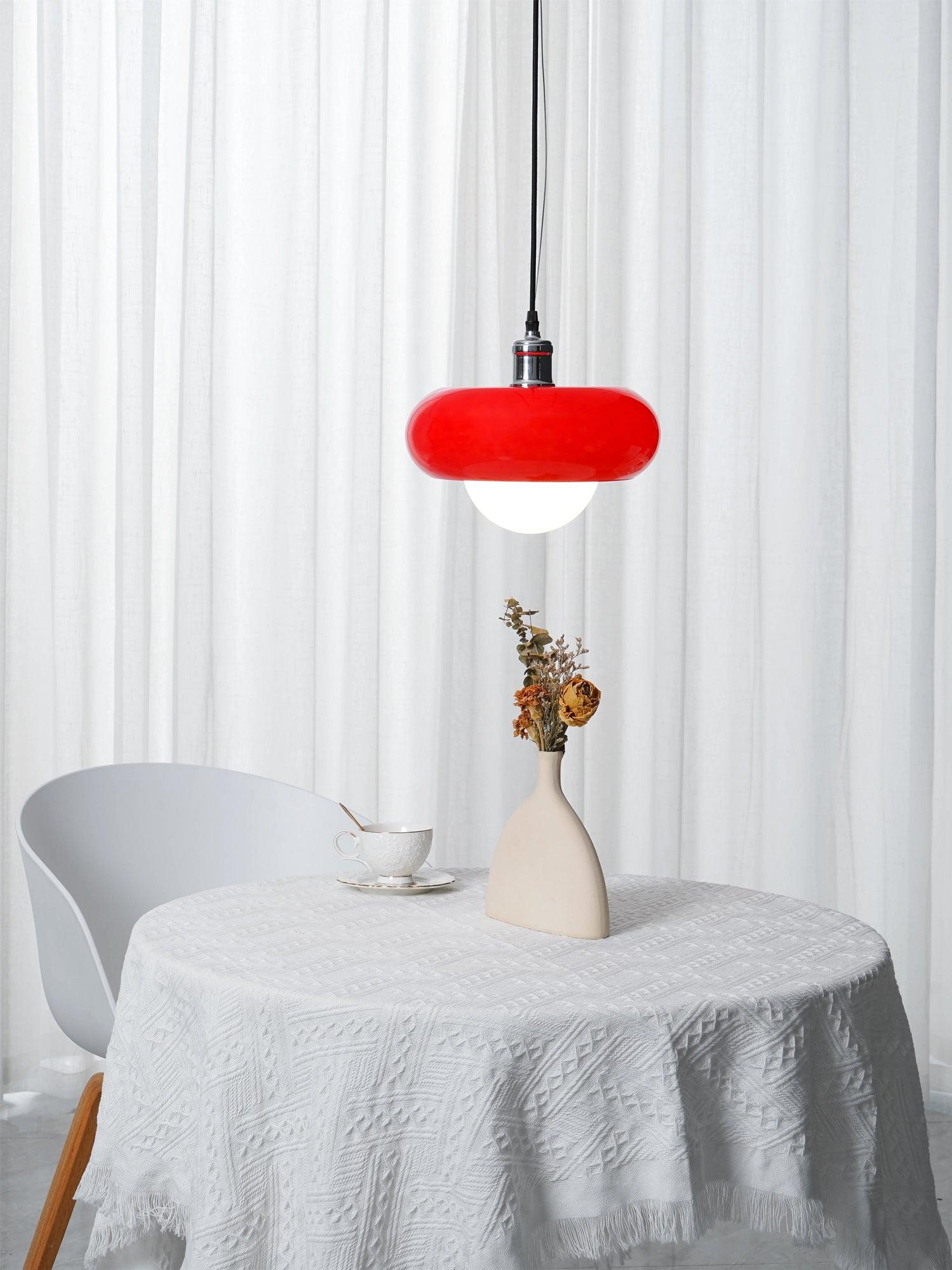 Harvey Pendant Lamp | Chrome Metal & Plexiglass | Vintage Design
