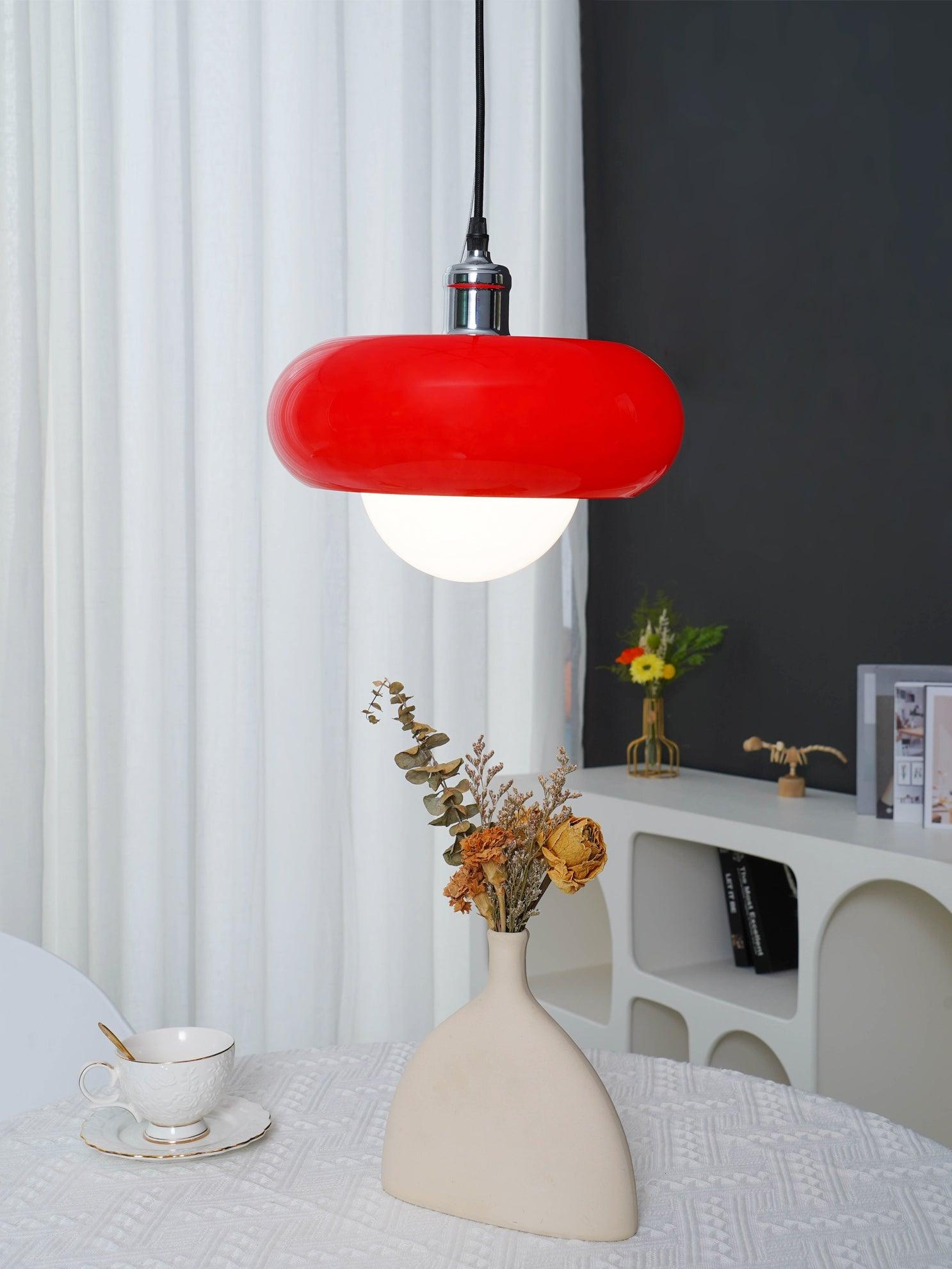Harvey Pendant Lamp | Chrome Metal & Plexiglass | Vintage Design