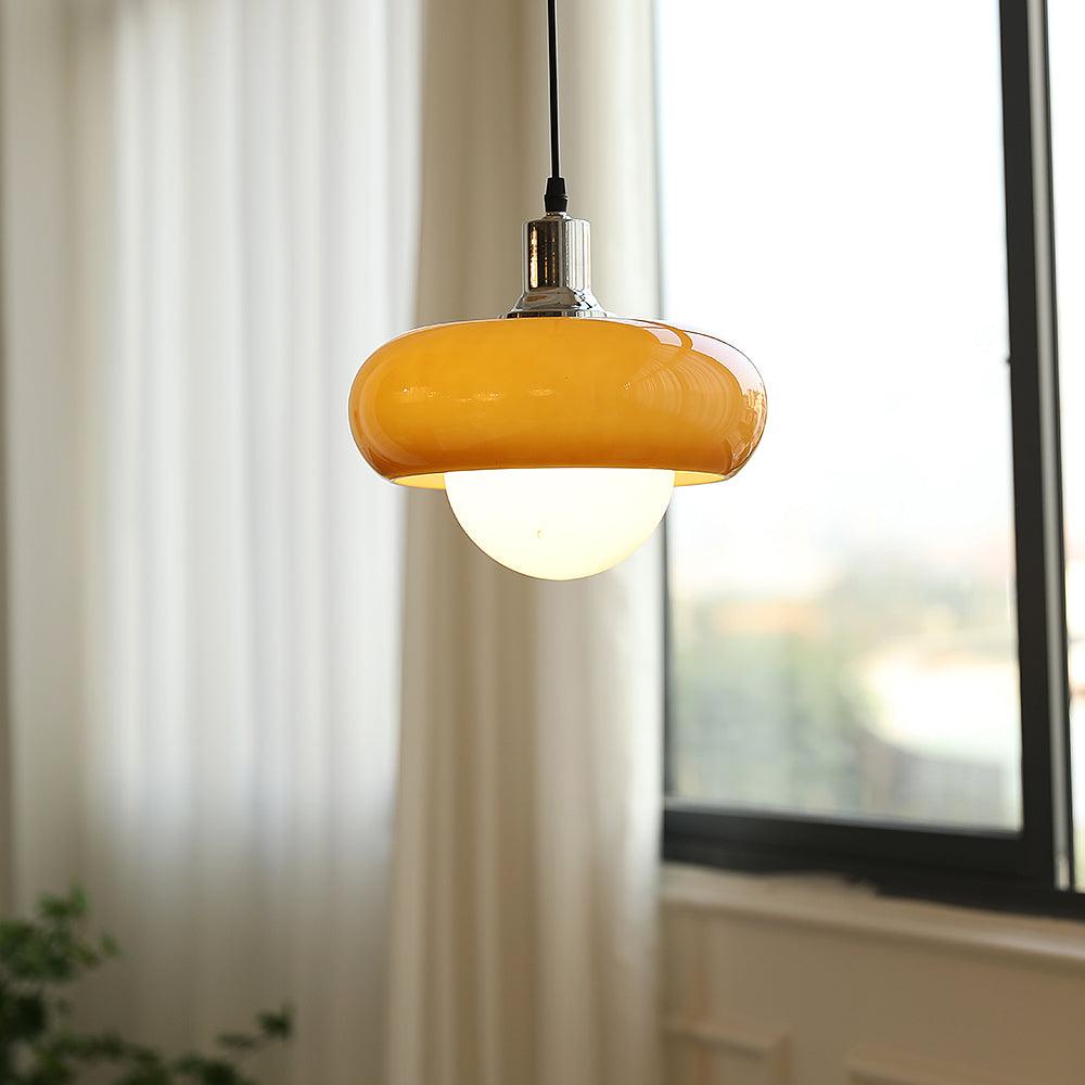Harvey Pendant Lamp | Chrome Metal & Plexiglass | Vintage Design