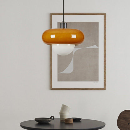 Harvey Pendant Lamp | Chrome Metal & Plexiglass | Vintage Design