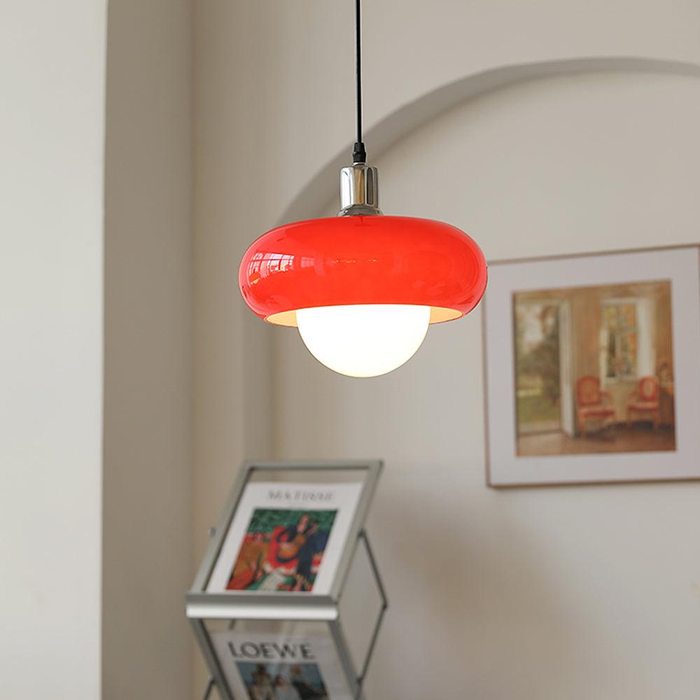 Harvey Pendant Lamp | Chrome Metal & Plexiglass | Vintage Design