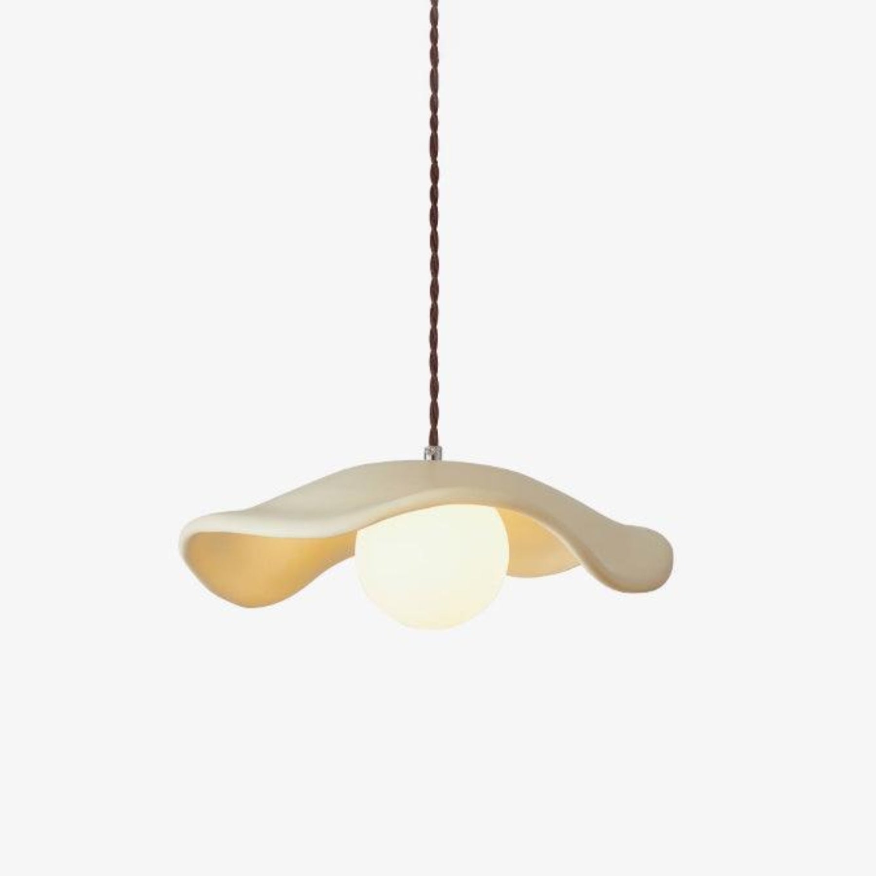 Hats Pendant Lamp | Industrial Metal & Glass | White, Clear, Black