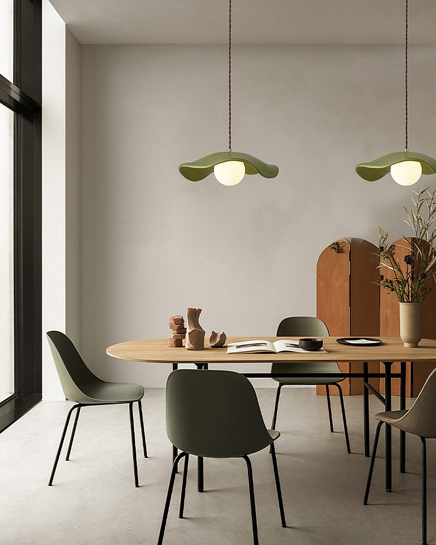 Hats Pendant Lamp | Industrial Metal & Glass | White, Clear, Black