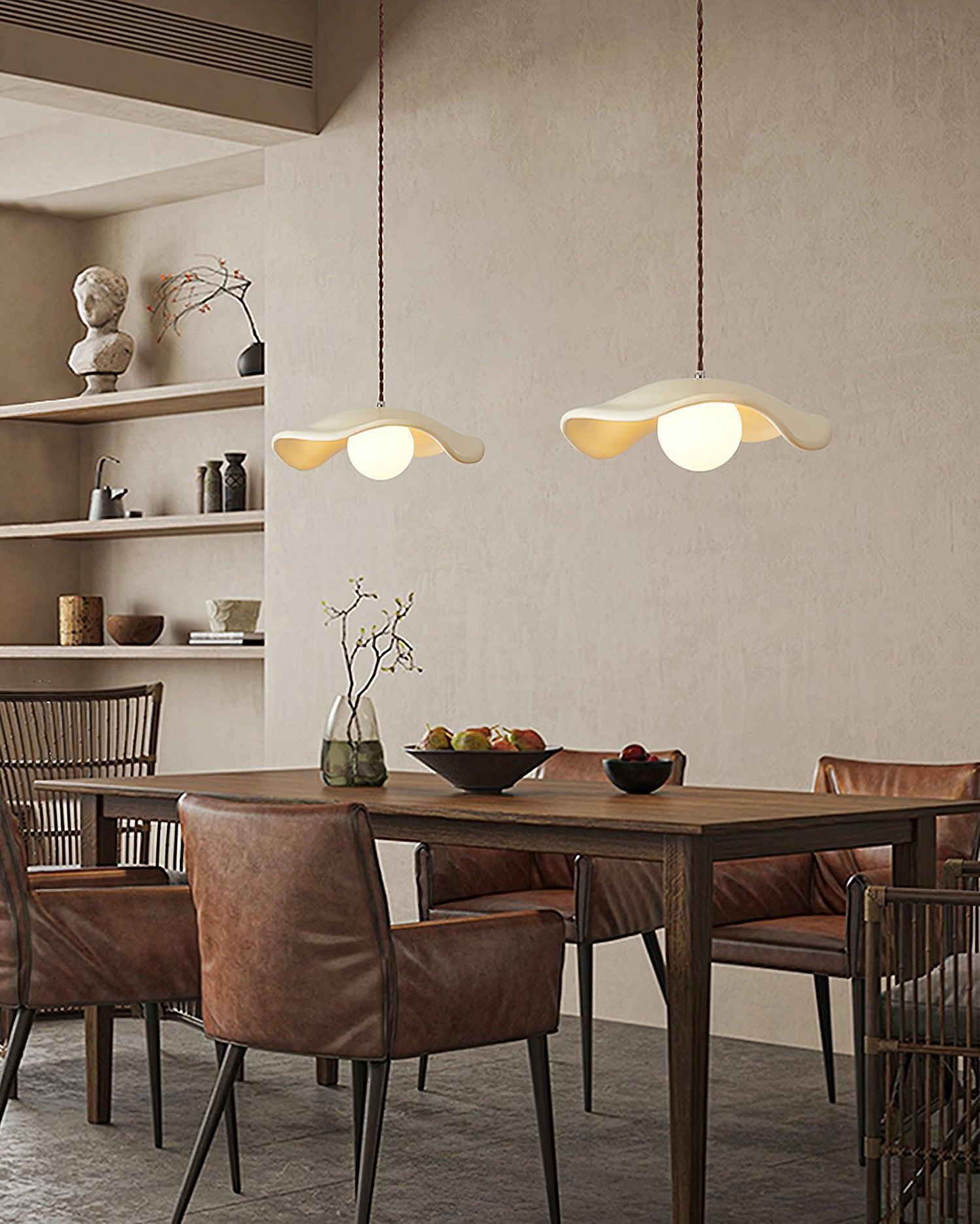Hats Pendant Lamp | Industrial Metal & Glass | White, Clear, Black