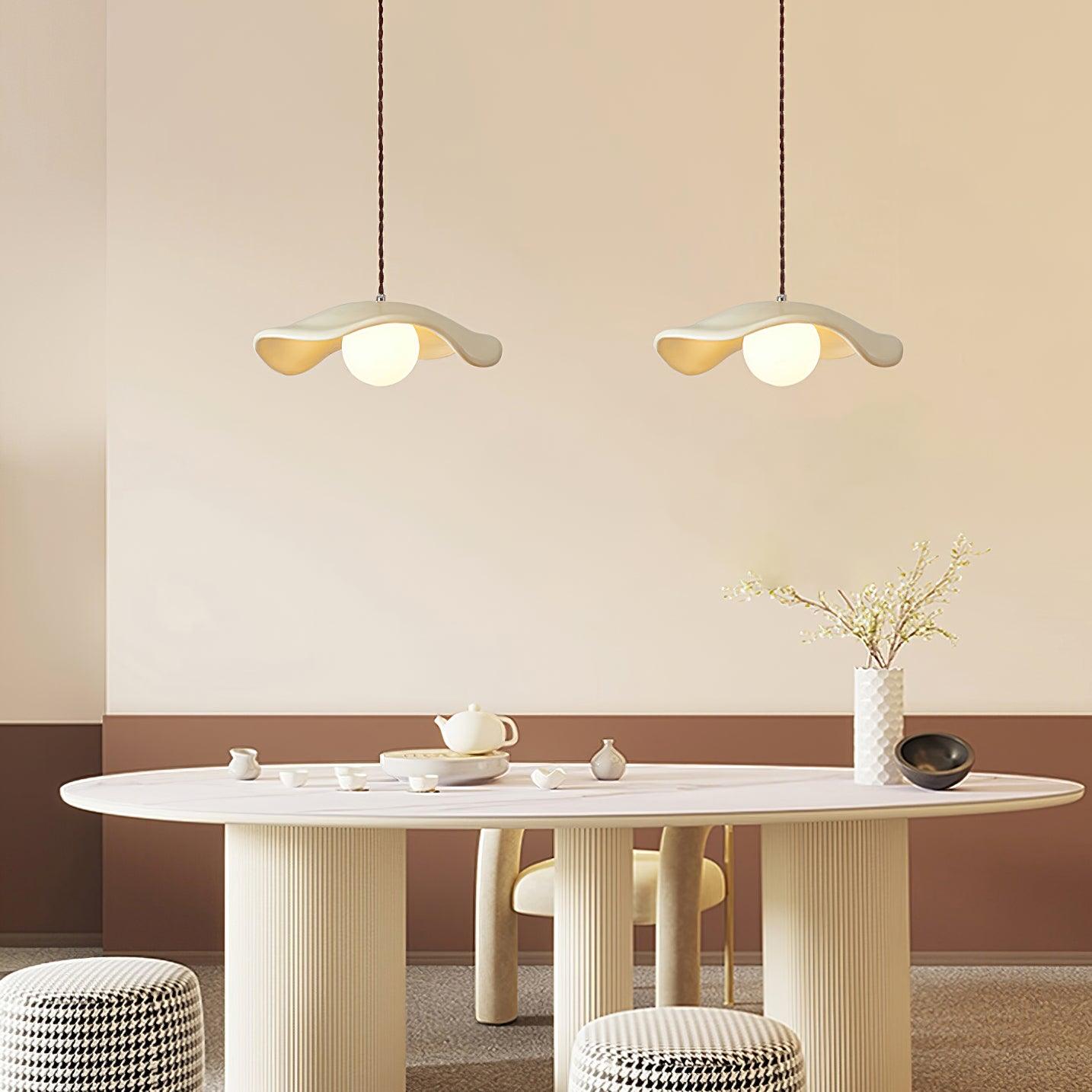 Hats Pendant Lamp | Industrial Metal & Glass | White, Clear, Black