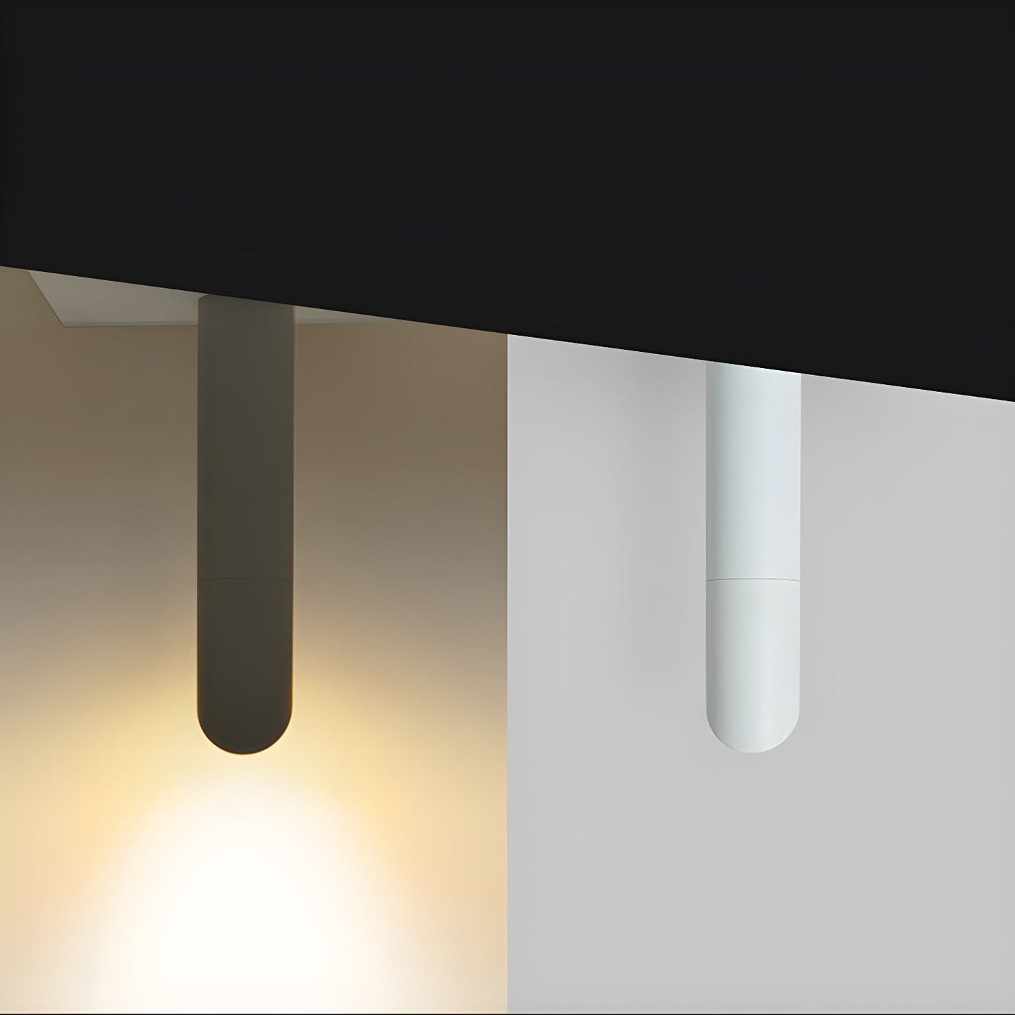 Hazel Tube Surface Downlight | Black or White Finish | LED