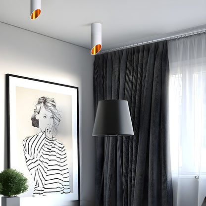 Hazel Tube Surface Downlight | Black or White Finish | LED