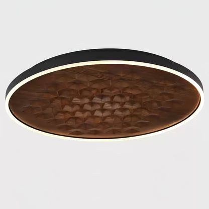 Heartwood Ceiling Lamp | Wood, Metal, Acrylic | White Shade