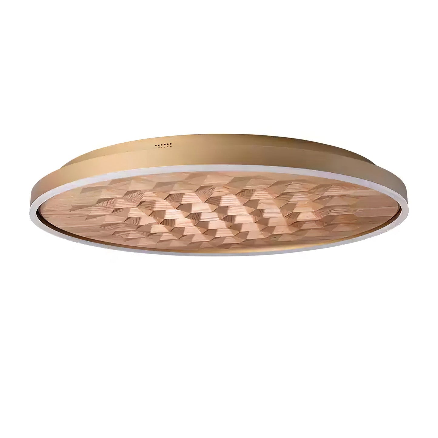 Heartwood Ceiling Lamp | Wood, Metal, Acrylic | White Shade
