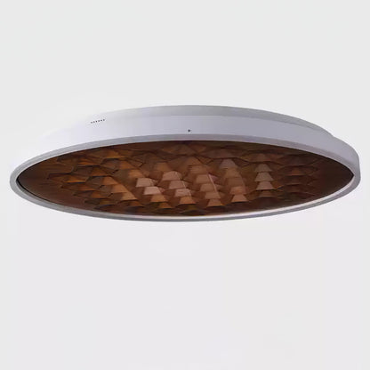 Heartwood Ceiling Lamp | Wood, Metal, Acrylic | White Shade