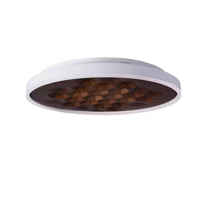 Heartwood Ceiling Lamp | Wood, Metal, Acrylic | White Shade